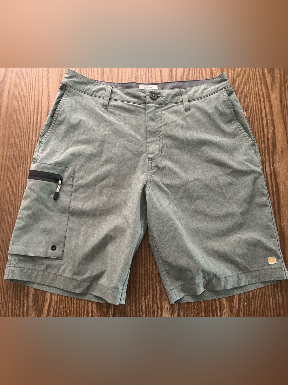 Quiksilver Waterman Collection Men's Sage Green Cargo Shorts size 30